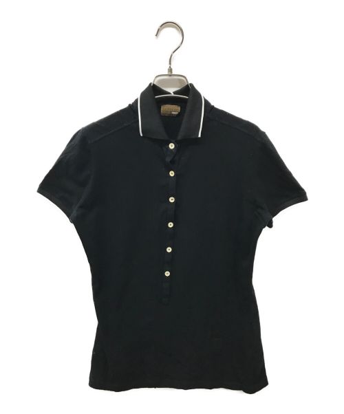 FENDI（フェンディ）FENDI (フェンディ) ポロシャツ/ロゴ/ワンポイント/イタリア製 ブラック サイズ:42の古着・服飾アイテム