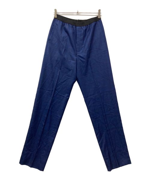 BALENCIAGA（バレンシアガ）BALENCIAGA (バレンシアガ) ウエストロゴセンタープレスパンツ/608972 ブルー サイズ:SIZE 46の古着・服飾アイテム