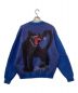 MAGIC STICK (マジックスティック) Mohair Black Panther Crew knit モヘアブラックパンサークルーニット 23AW-MS10-025 ブルー サイズ:M：8800円