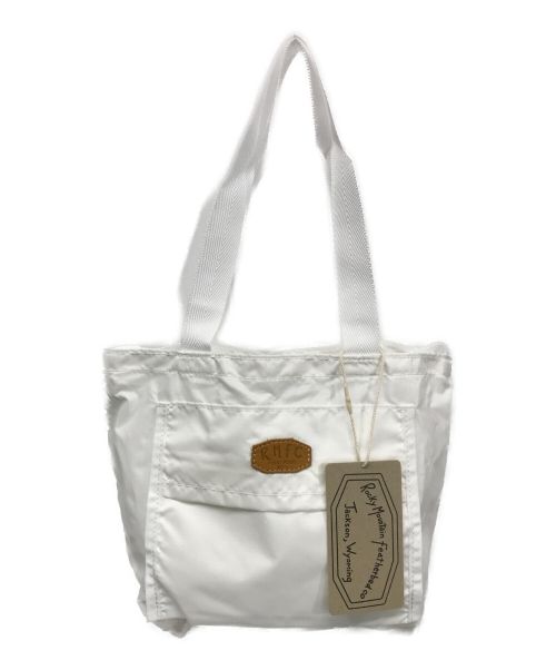 RockyMountainFeatherBed（ロッキーマウンテンフェザーベッド）RockyMountainFeatherBed (ロッキーマウンテンフェザーベッド) TheThreeRobbers (ザ・スリー・ラバーズ) DAILY PET BAG WHITE　２WAYバッグ 未使用品の古着・服飾アイテム