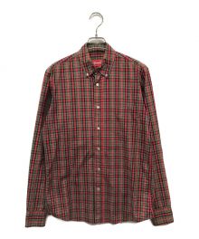SUPREME（シュプリーム）の古着「チェックシャツ Supreme シュプリーム ボタンダウンシャツ」｜レッド