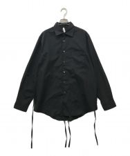 SOSHIOTSUKI (ソウシ オオツキ) THE KIMONO BREASTED SHIRT/ザキモノブレステッドシャツ/S22AW01SH ブラック サイズ:46