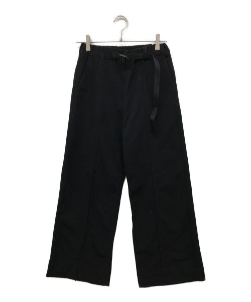Ujoh（ウジョー）UJOH (ウジョー) TAPE BELT WIDE PANTS　U761-P01-001 ブラック サイズ:1の古着・服飾アイテム