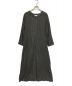 Phlannel（フランネル）の古着「Cotton Silk Komon Kaftan Dress カフタンドレス 総柄ワンピース コットンシルクワンピース BBZ1012309A0002」｜ブラウン