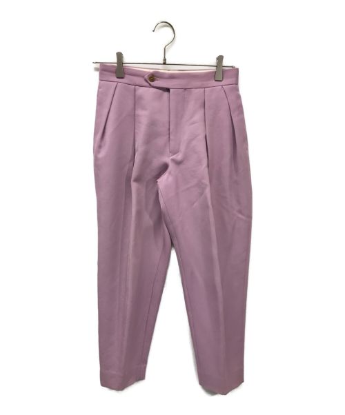 DRAWER（ドゥロワー）DRAWER (ドゥロワー) ギャバタックパンツ 6514-236-0892  ピンク サイズ:36の古着・服飾アイテム