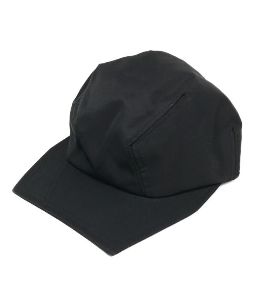 ISSEY MIYAKE（イッセイミヤケ）ISSEY MIYAKE (イッセイミヤケ) ナイロンデザインキャップ　黒キャップ　帽子 ME03AA001 ブラックの古着・服飾アイテム