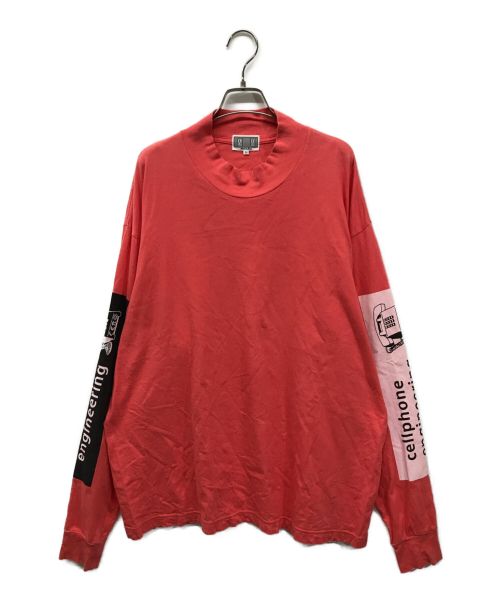 C.E（シーイー キャブエンプト）C.E (シーイー) Tシャツ ロングスリーブカットソー ピンク サイズ:Lの古着・服飾アイテム
