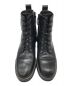 中古・古着 TORY BURCH (トリーバーチ) Combat Boots　コンバットブーツ　ロゴ　ジップアップ ブラック サイズ:6M：6000円