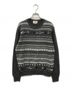 HERMESエルメス）の古着「Multi Border Knit Sweater HERMES エルメス ニットプルオーバー イタリア製」｜グレー