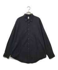 LE (エルイー) シャツ LE エルイー レギュラーカラー 日本製 ブロードシャツ 20-050-053-2200 ブラック サイズ:M