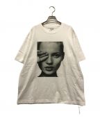 BIOTOPビオトープ）の古着「Kate Moss by David Sims Tee BIOTOP ビオトープ ケイトモス フォトＴ photoTshirts プリントＴ 白Ｔ タグ付き 未使用品 日本製 BOM-73000-C」｜ホワイト