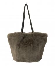 VIOLAd'ORO (ヴィオラドーロ) ファー2WAYバッグ ブラウン