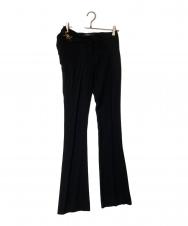 VERSACE (ヴェルサーチェ) Embellished Cutout Jersey Flared Pants ブラック サイズ:36