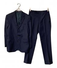 POLO RALPH LAUREN (ポロ・ラルフローレン) ウールストライプセットアップ ネイビー サイズ:36S