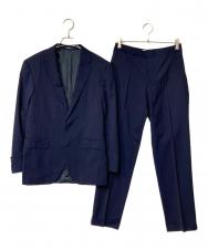 POLO RALPH LAUREN (ポロ・ラルフローレン) ストライプウールセットアップ ネイビー サイズ:36S