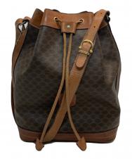 CELINE (セリーヌ) マカダム巾着ショルダーバッグ ブラウン