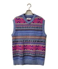 PALACE (パレス) FAIRISLE KNIT VEST ブルー サイズ:L