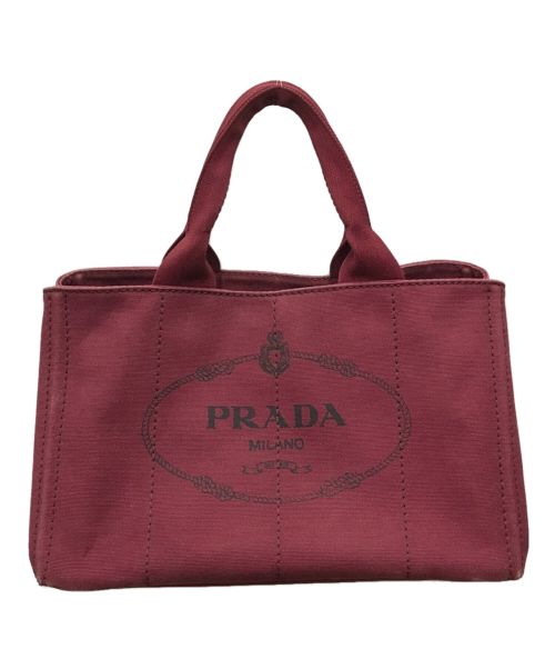 PRADA（プラダ）PRADA (プラダ) ハンドバッグ ボルドーの古着・服飾アイテム