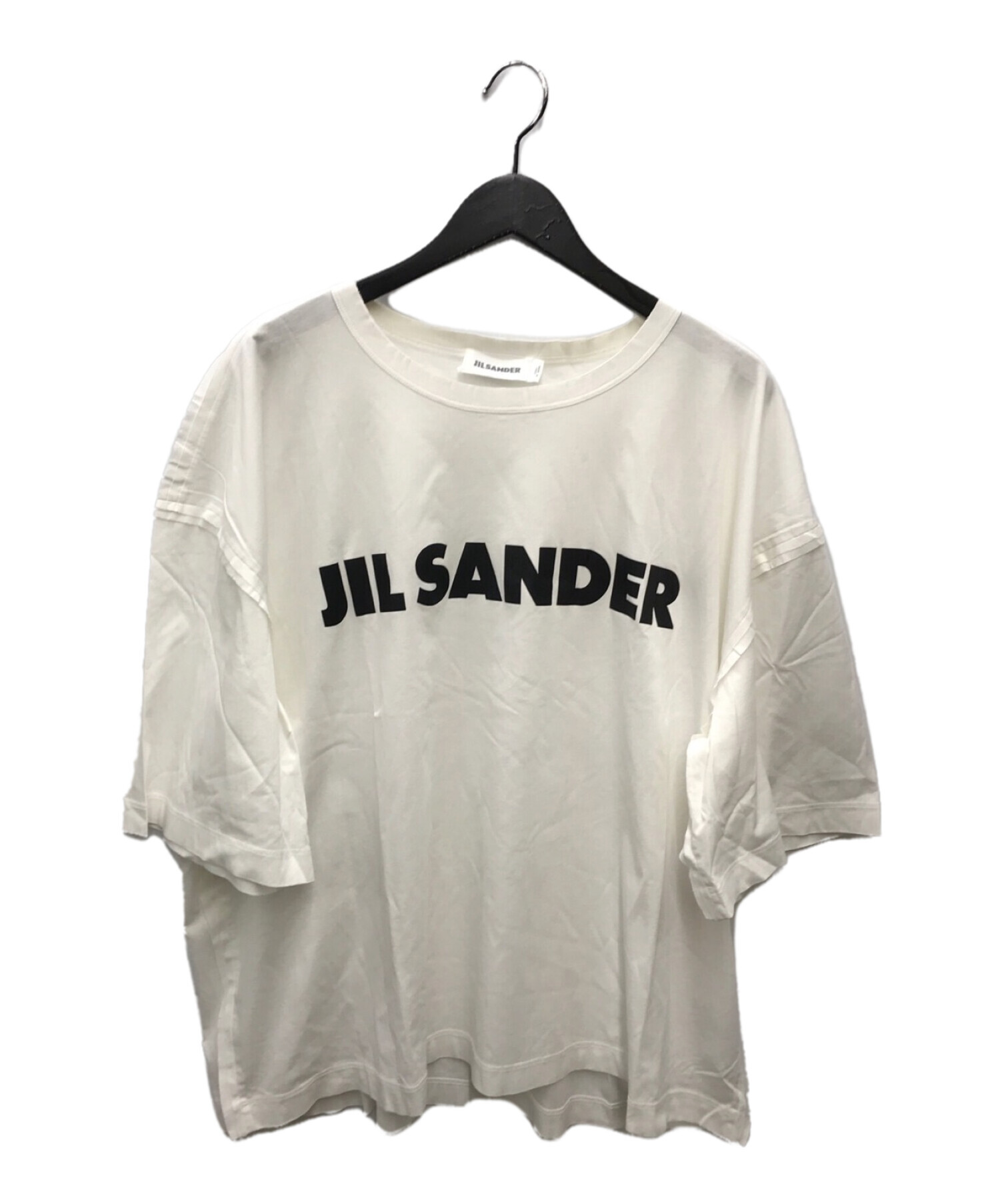 JIL SANDER (ジルサンダー) ロゴプリントTシャツ ホワイト サイズ:L