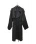 stein（シュタイン）の古着「ディフォーメーショントレンチコート　ロングコート」｜ブラック