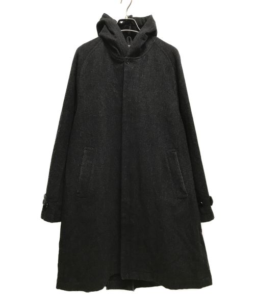 bukht（ブフト）bukht (ブフト) ウールカシミヤフーデッドコート グレー サイズ:1(M）の古着・服飾アイテム