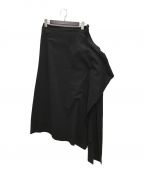 Yohji Yamamoto FEMME（）の古着「デザイン変形リボン巻きスカート」｜ブラック