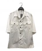 3MANスリーマン）の古着「White Box Short Sleeve Shirt　ボックスショートスリーブシャツ」｜ホワイト