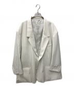 TTT MSWティー）の古着「グラステーラードジャケット　フラワー刺繍ジャケット」｜ホワイト