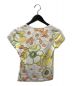 Christian Dior (クリスチャン ディオール) 花柄カットソー　半袖Tシャツ ホワイト サイズ:SIZE 42：6800円