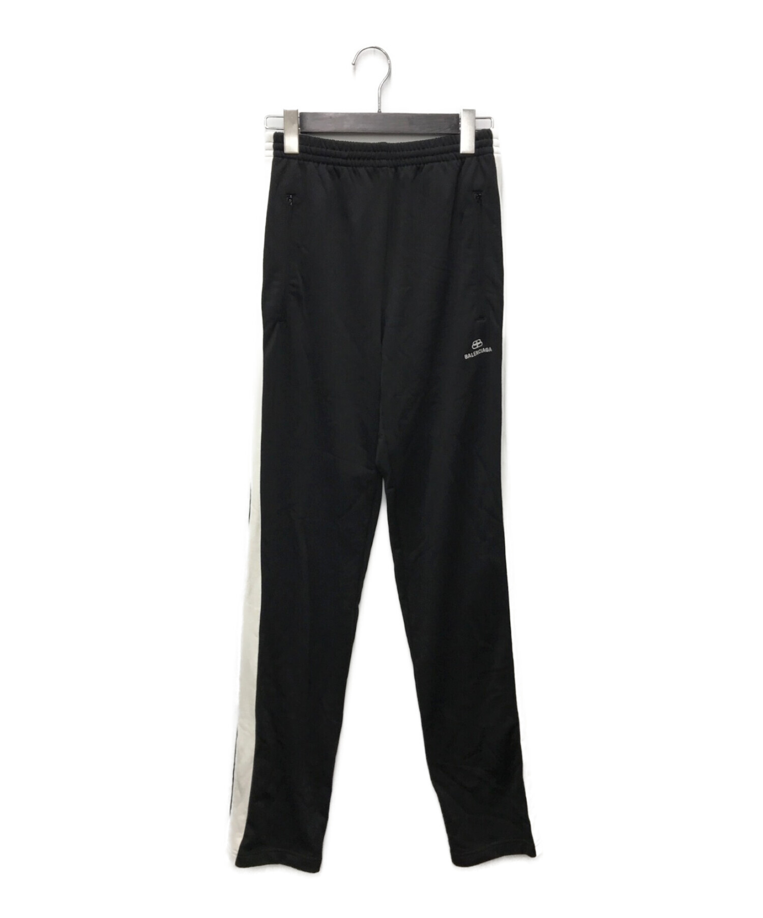 BALENCIAGA (バレンシアガ) Tracksuit Pants　トラックパンツ　サイドラインパンツ」 ブラック サイズ:36