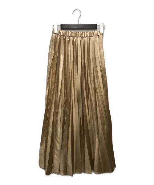 UN3D.（アンスリード）UN3D. (アンスリード) オリガミプリーツスカート ベージュ サイズ:SIZE 36 未使用品の古着・服飾アイテム