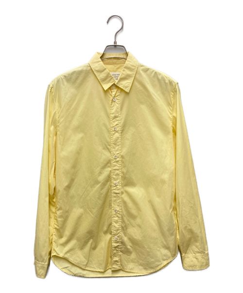 Maison Margiela（メゾンマルジェラ）Maison Margiela (メゾンマルジェラ) ブロードシャツ　長袖シャツ イエロー サイズ:40の古着・服飾アイテム