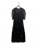 Ameri（）の古着「MEDI MELON TULLE LAYERED DRESS」｜ブラック
