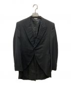 COMME des GARCONS HOMME PLUS）の古着「袖カモ柄切替燕尾ジャケット」｜ブラック