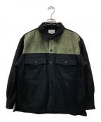 CALEEキャリー）の古着「22AW M/S Over shilhouette shirt jacket」｜ブラック