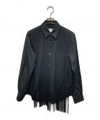 COMME des GARCONS COMME des GARCONS）の古着「フリンジシャツ　22SS」｜ブラック