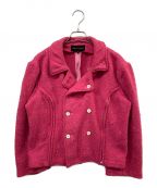 COMME des GARCONSコムデギャルソン）の古着「ジップデザインPコート」｜ピンク