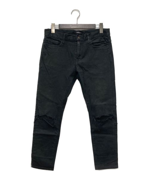 UNDERCOVER（アンダーカバー）UNDERCOVER (アンダーカバー) クラッシュデニムパンツ　 14AW ブラック サイズ:4の古着・服飾アイテム