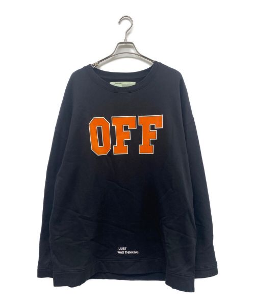 OFFWHITE（オフホワイト）OFFWHITE (オフホワイト) 17AW オーバーサイズスウェット ブラック サイズ:XLの古着・服飾アイテム