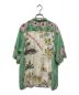 reyn spooner (レイン スプナー)  80'sアロハシャツ　ダイアモンドヘッドタグ グリーン サイズ:L：7800円