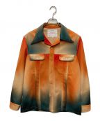 A MACHINEエーマシン）の古着「Dirt Gradation Shirt　 21SS 冷静と情熱の間 長袖シャツ」｜オレンジ