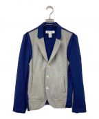 COMME des GARCONS SHIRTコムデギャルソンシャツ）の古着「切替ジャケット」｜ブルー×グレー