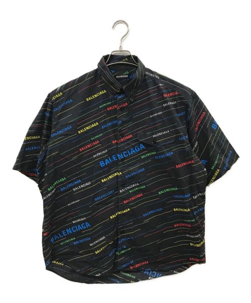 BALENCIAGA（バレンシアガ）BALENCIAGA (バレンシアガ) S/S POCKET SHIRT 半袖シャツ ブラック サイズ:38の古着・服飾アイテム
