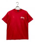 stussy）の古着「80's ヴィンテージラスタカラープリントTシャツ」｜レッド