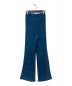 PERVERZE (パーバーズ) Plating Rib Knit Pants プレーティングリブニットパンツ ブルー サイズ:F 未使用品：6000円