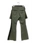 sacai (サカイ) 21SS Pleated Skirt Logo Belt Trousers/プリーツスカートロゴドッキングフレアパンツ カーキ サイズ:1：12800円
