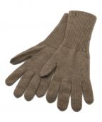 AURALEEオーラリー）の古着「CASHMERE KNIT LONG GLOVES カシミヤニットロンググローブ」｜ベージュ
