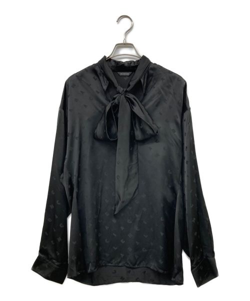 BALENCIAGA（バレンシアガ）BALENCIAGA (バレンシアガ) 23SS Jacquard viscose shirt 　ジャカードビスコースシャツ ブラック サイズ:34の古着・服飾アイテム