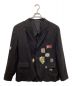 Yohji Yamamoto pour homme（ヨウジヤマモト プールオム）の古着「11SS リネンコットン刺繍2Bジャケット テーラードジャケット」｜ブラック