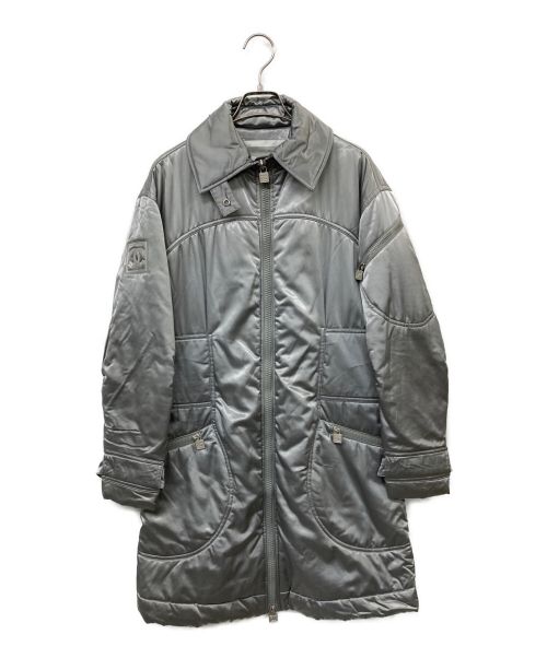 CHANEL（シャネル）CHANEL (シャネル) スポーツライン ココマーク中綿ロングコート シルバー サイズ:40の古着・服飾アイテム